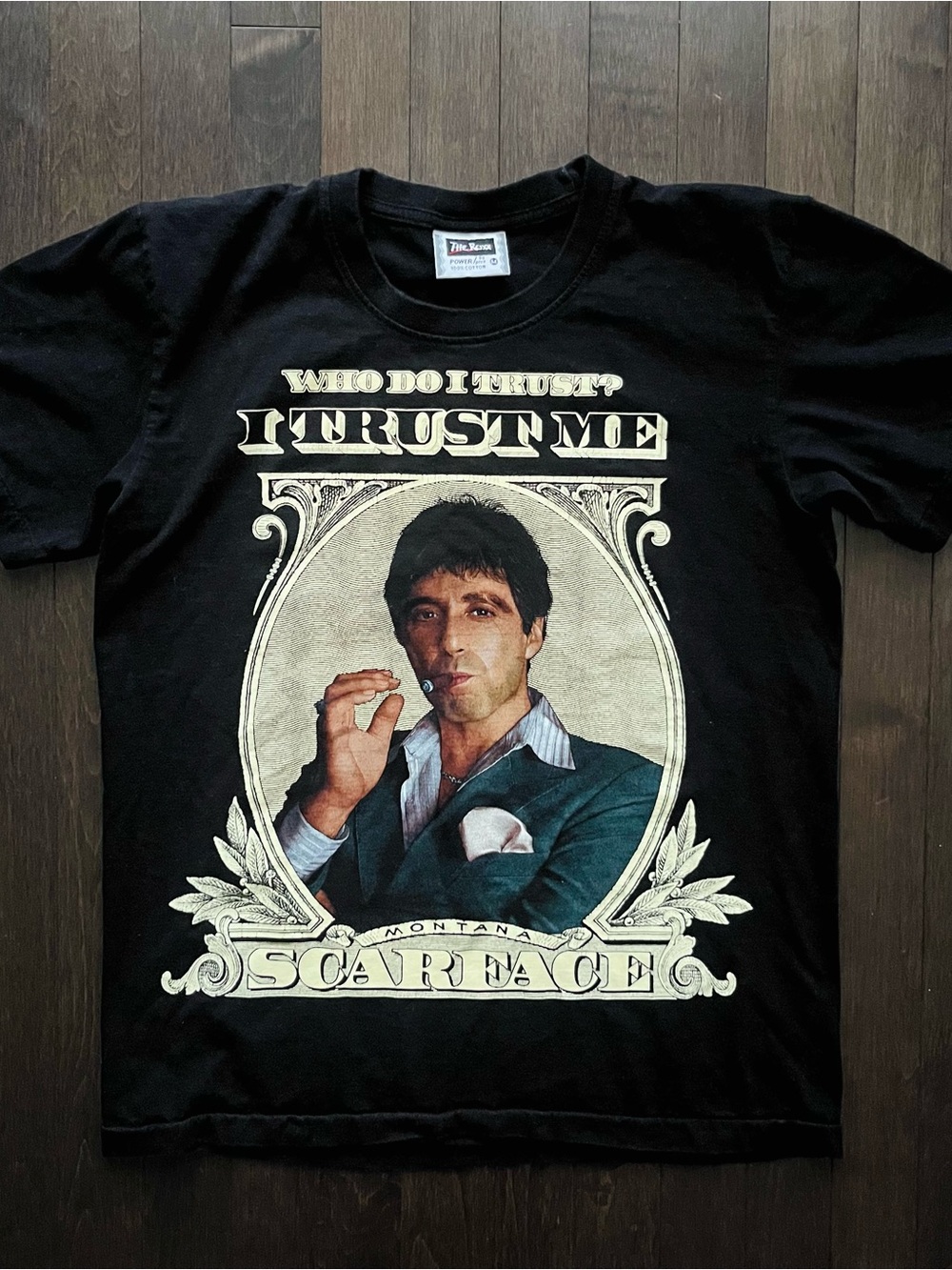 Vintage 90s Scarface Graphic Short Sleeve Tee — Black